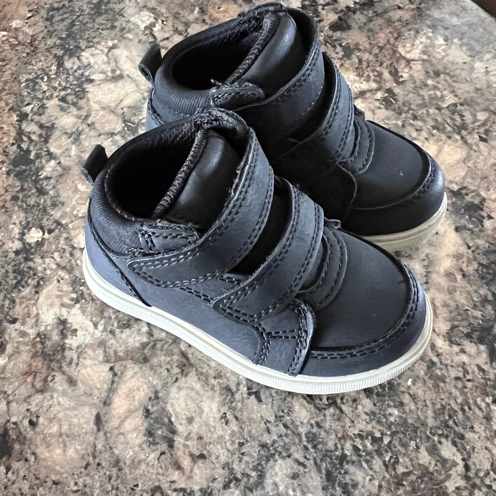 Falls Creek black Kids High-Top Velcro Sneakers